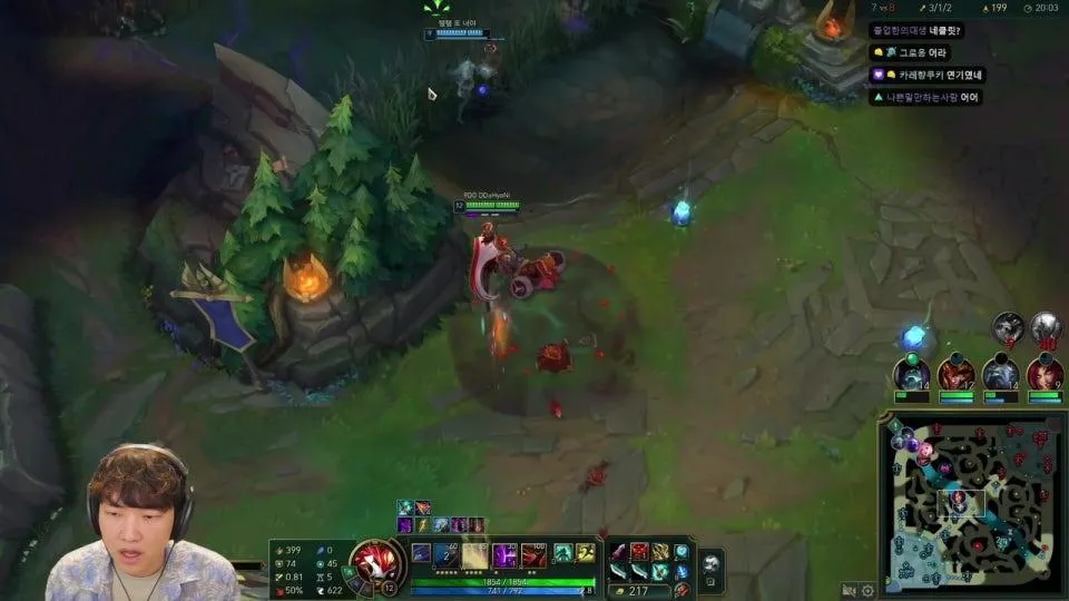 3시 롤 내전 vs명훈