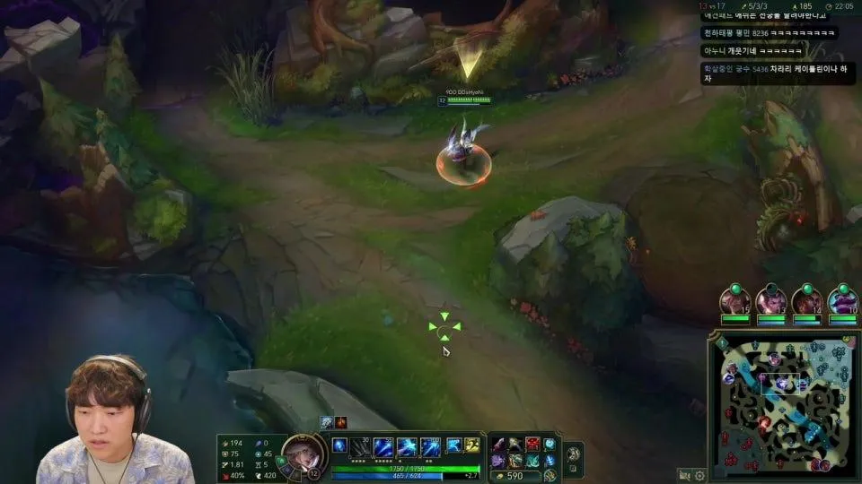 3시 롤 내전 vs명훈