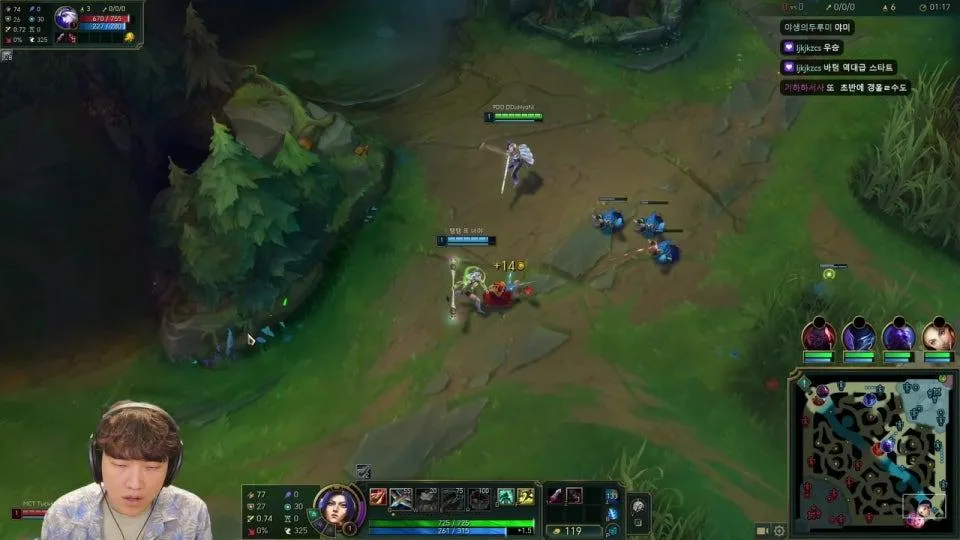 3시 롤 내전 vs명훈