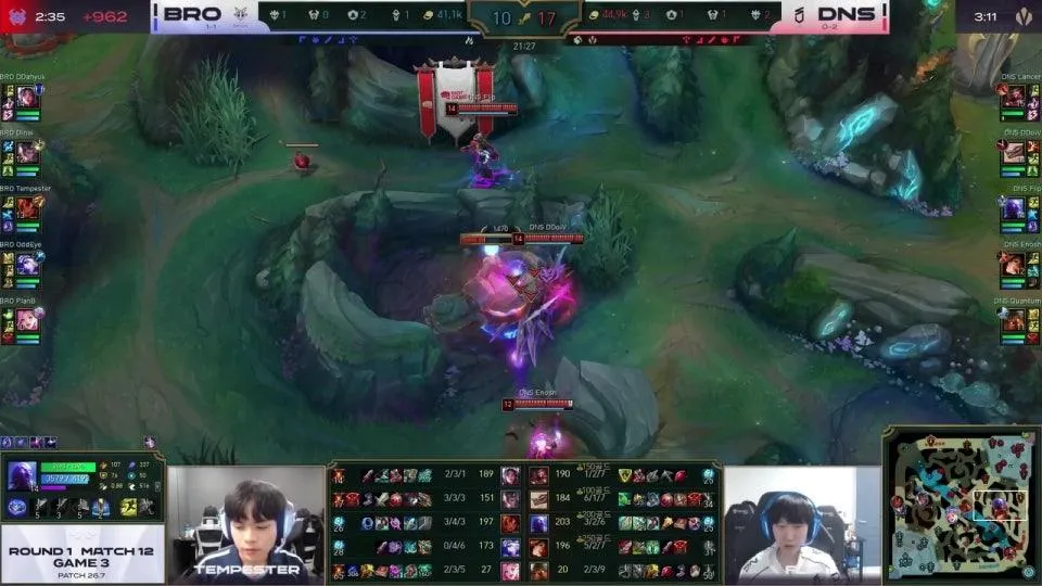 BFX vs GGA - BRO vs DNS - KT vs DK | 2026 LCK CL 라운드 1