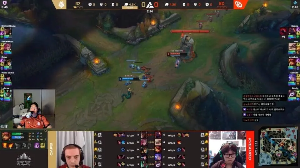 유럽 EWC 예선 G2 vs KC (이기면 진출) MKOI vs NAVI(여긴아님) (가볍게볼거임) 