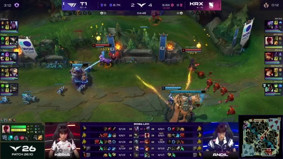 T1 vs KRX - NS vs KT | 2026 LCK