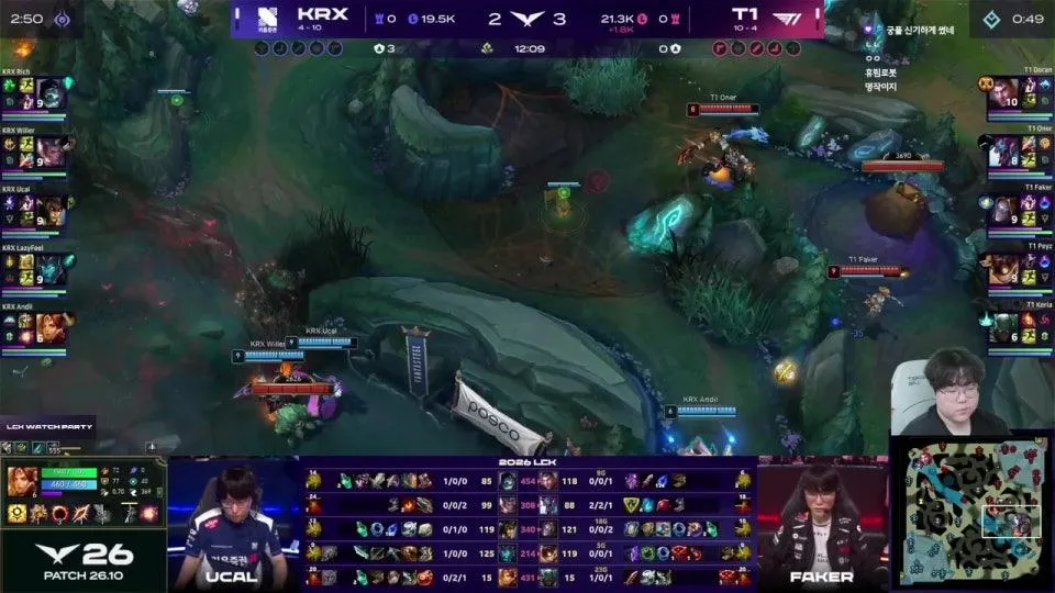 울챔스 / T1 vs KRX - NS vs KT #LCKWatchParty