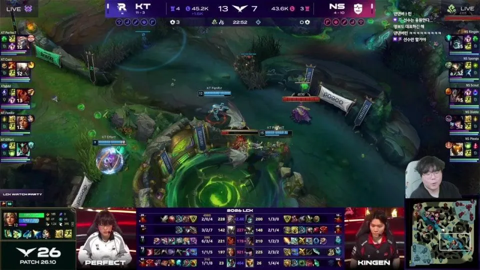울챔스 / T1 vs KRX - NS vs KT #LCKWatchParty