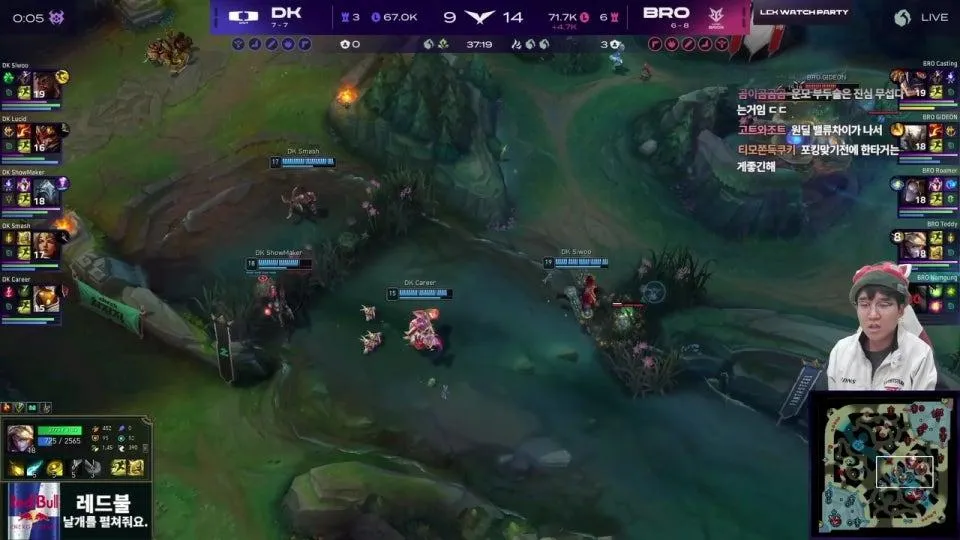 운챔스 / BFX vs HLE - DK vs BRO #LCKWatchParty 