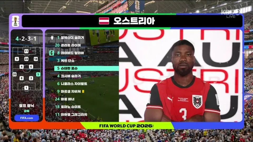 아르헨티나 vs 오스트리아 - FIFA 북중미 월드컵 | 조별리그 J조 2차전