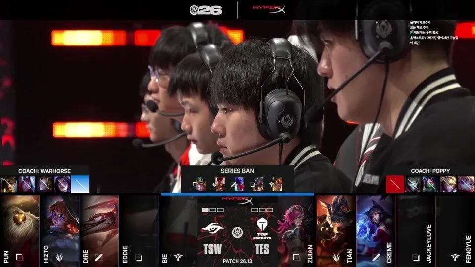 울챔스 / TSW vs TES - HLE vs G2 #MSI2026
