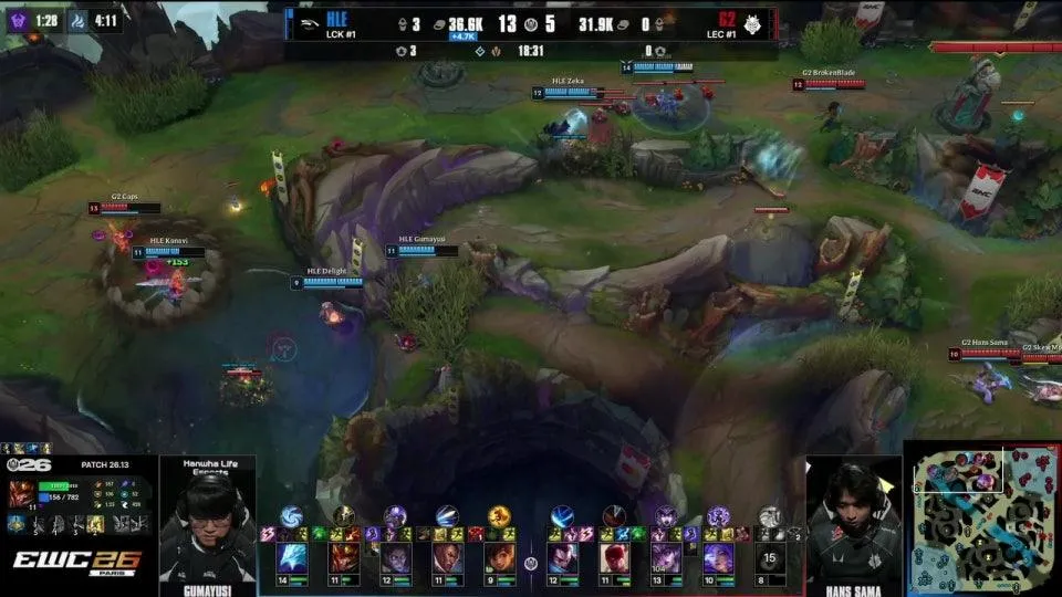 TSW vs TES - HLE vs G2 | 브래킷 스테이지 승자조 2라운드 - 패자조 1라운드 | MSI 2026