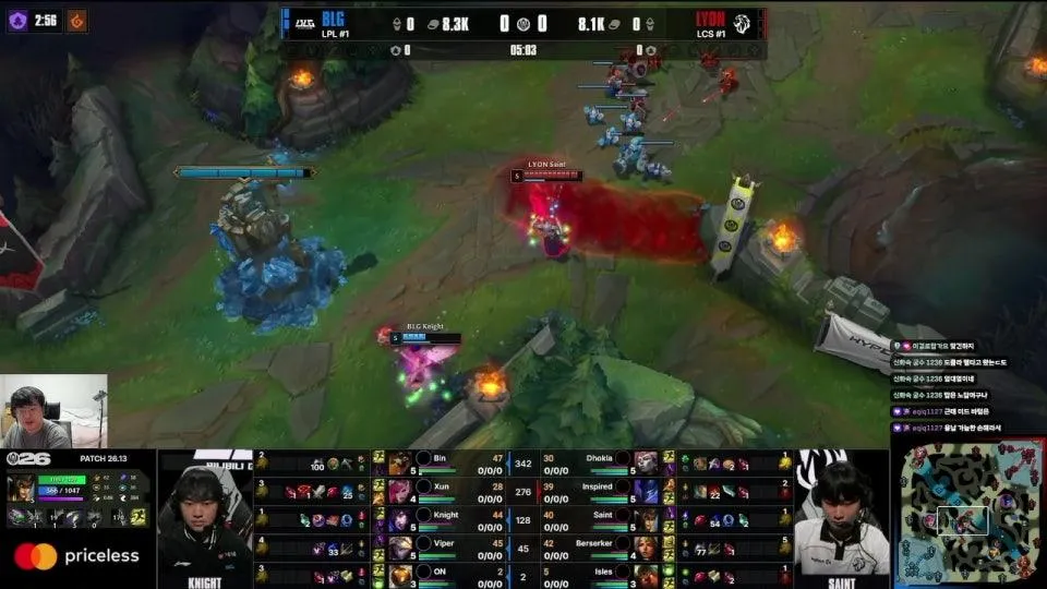 BLG vs LYON - T1 vs FUR | 브래킷 스테이지 승자조 2라운드 - 패자조 1라운드 | MSI 2026