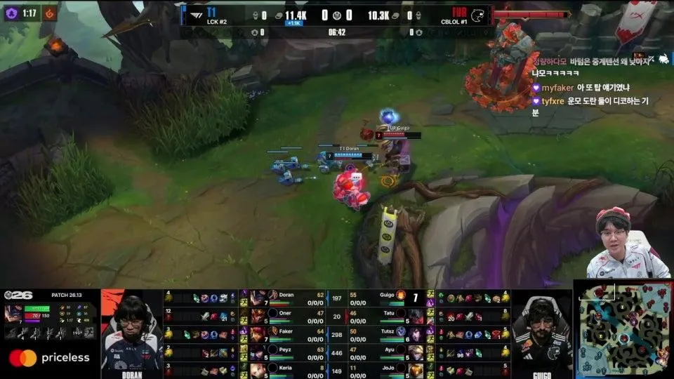 운챔스 / BLG vs LYON - T1 vs FUR | 브래킷 스테이지 승자조 2라운드 - 패자조 1라운드 #MSI2026