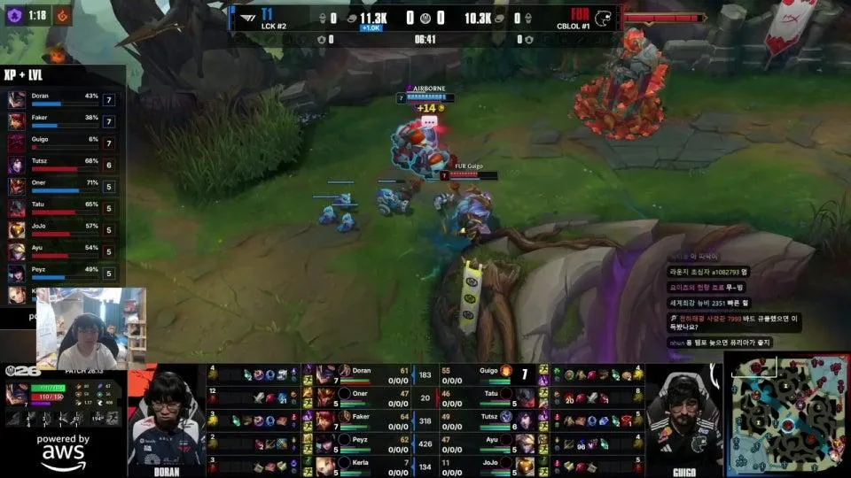 BLG vs LYON - T1 vs FUR / 브래킷 스테이지 승자조 2라운드 - 패자조 1라운드 #MSI2026