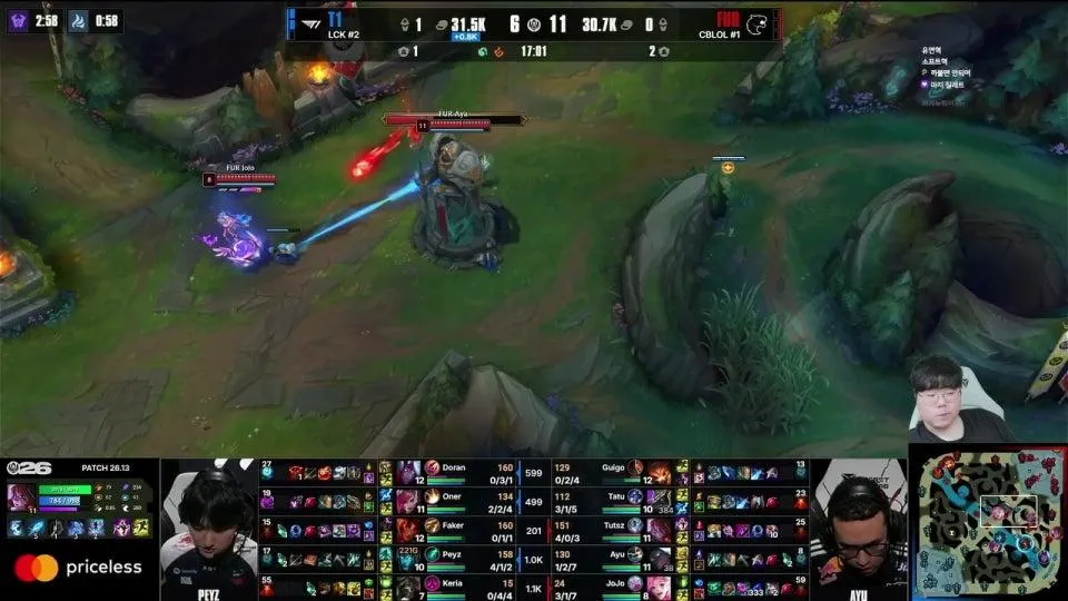 울챔스 / BLG vs LYON - T1 vs FUR #MSI2026