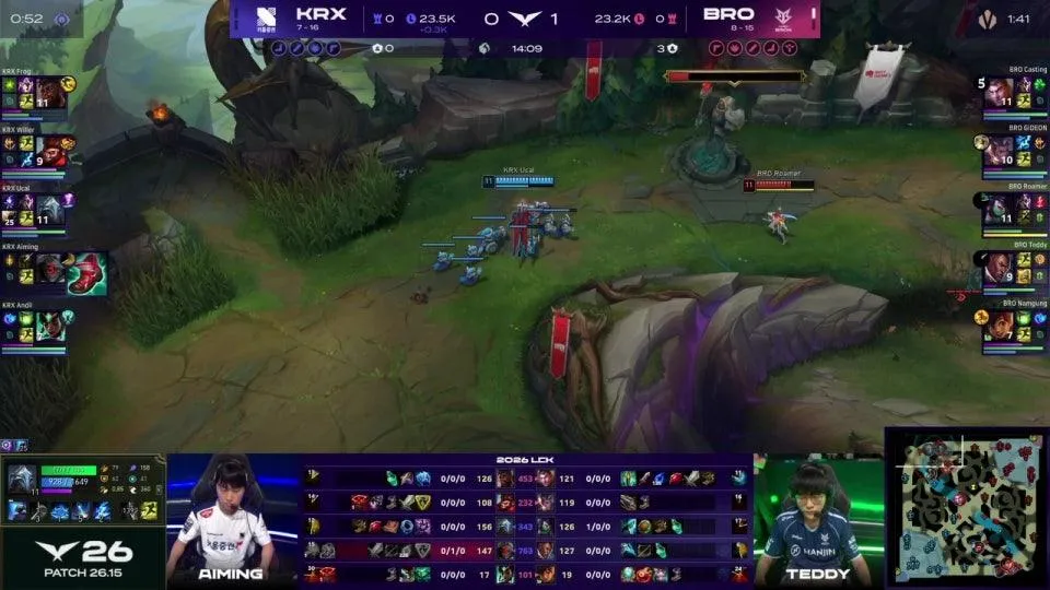 T1 vs GEN - KRX vs BRO | 2026 LCK
