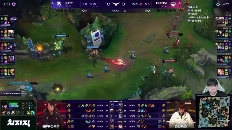 울챔스 / GEN vs KT - BRO vs DNS #LCKWatchParty