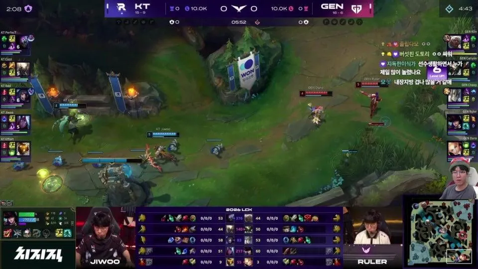 운챔스 / GEN vs KT - BRO vs DNS #LCKWatchParty
