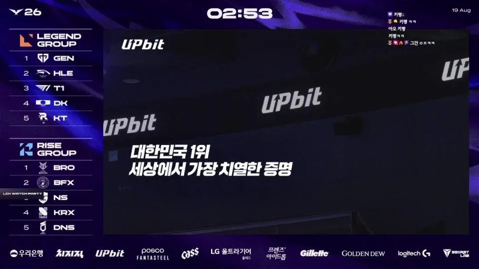 울챔스 / GEN vs KT - BRO vs DNS #LCKWatchParty
