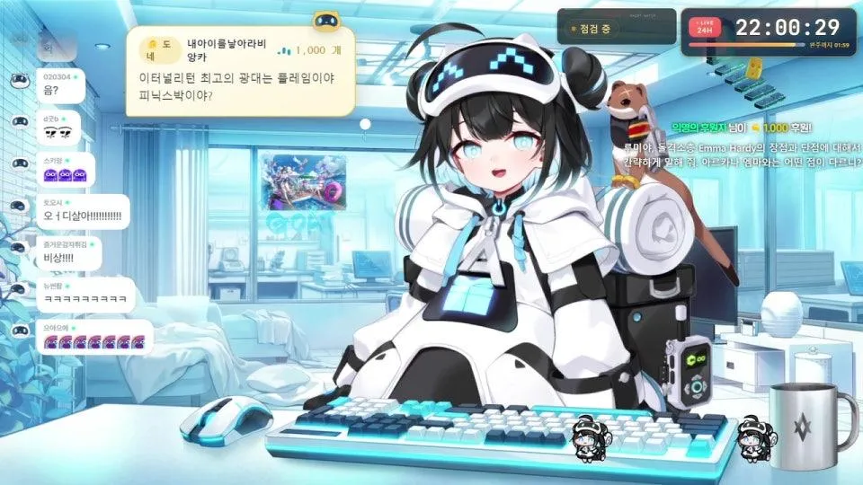 ⭐ 점검 완료까지 논스톱! AI 스트리머 루미와 이터널 리턴 24시간 대작전