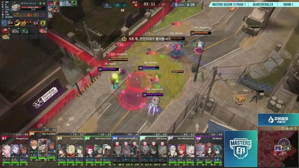 [🔴LIVE] 쿼터파이널 | 마스터즈 시즌12 페이즈1