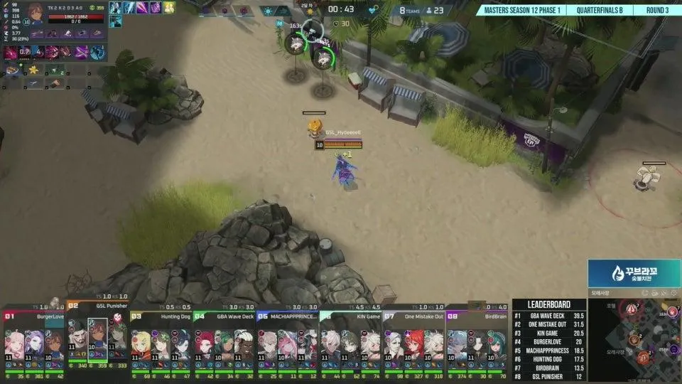 [🔴LIVE] 쿼터파이널 | 마스터즈 시즌12 페이즈1