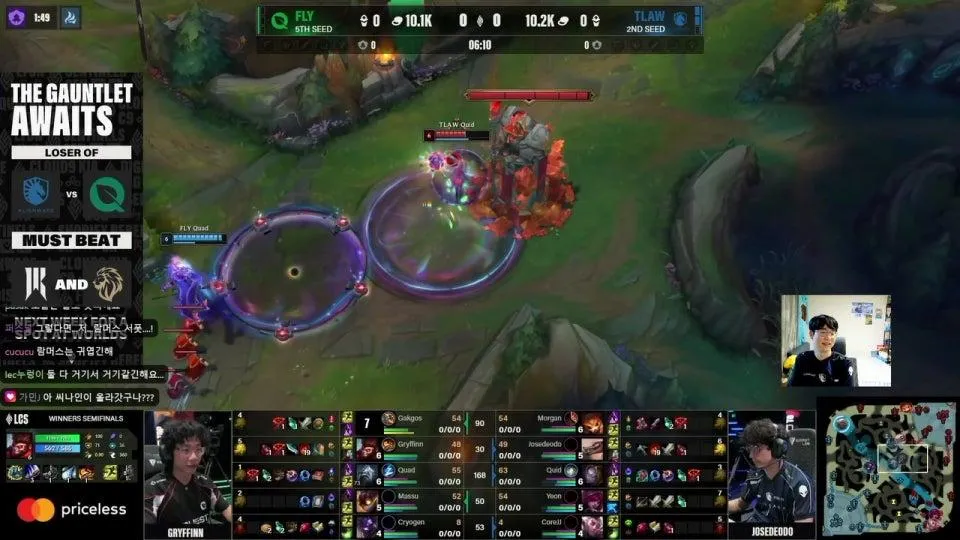 LCS / TL VS FLYQUEST /TL 승리시 core jj 선수 인터뷰 있습니다!
플레이오프 ROUND 2
