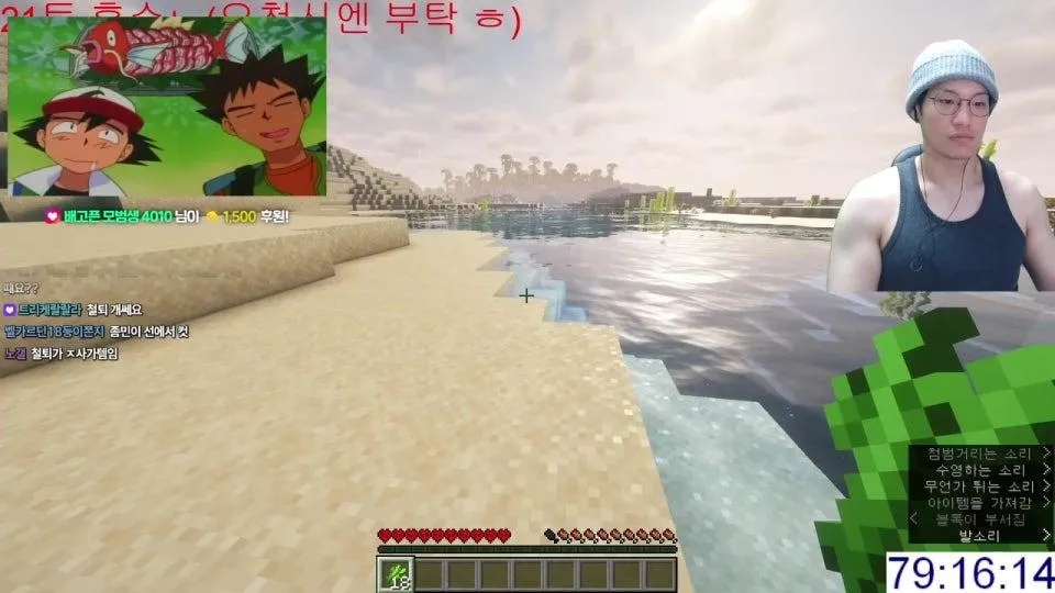 마인크래프트 하드코어 위더런 켠왕 - 데스당 구독권 10장