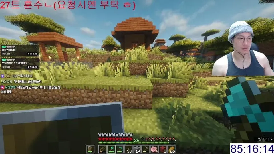 마인크래프트 하드코어 위더런 켠왕 - 데스당 구독권 10장