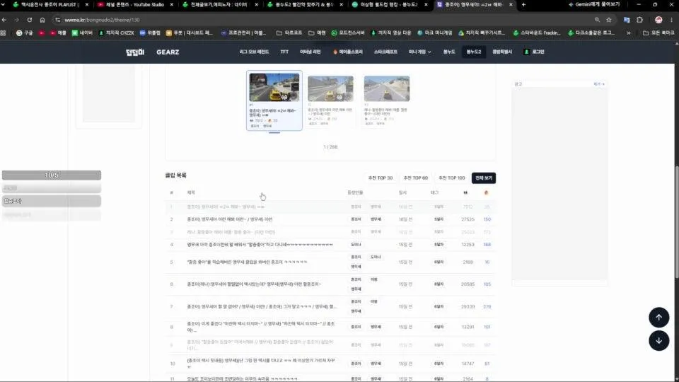 10/5 ˙ ͜ʟ˙ 봉누도 퍼먹기 / 클립월드컵