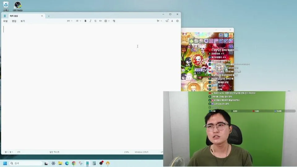 메이플 캡틴김수호 전역 복귀방송입니다.